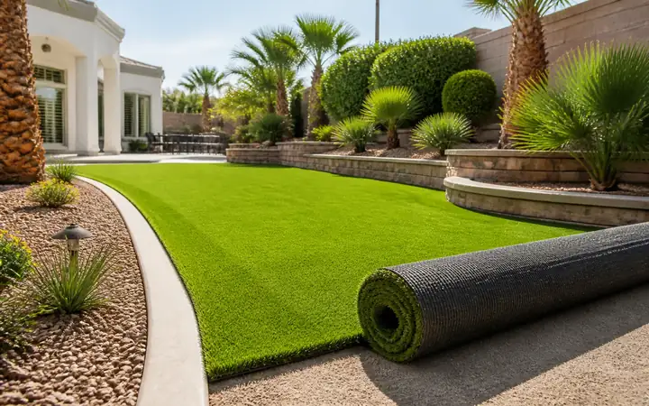 Artificial turf installation