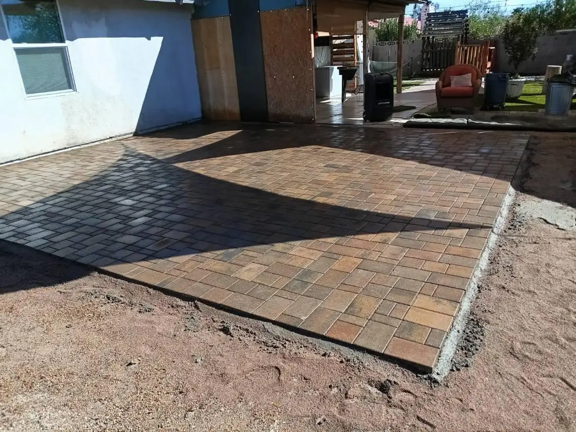 Paver patio project