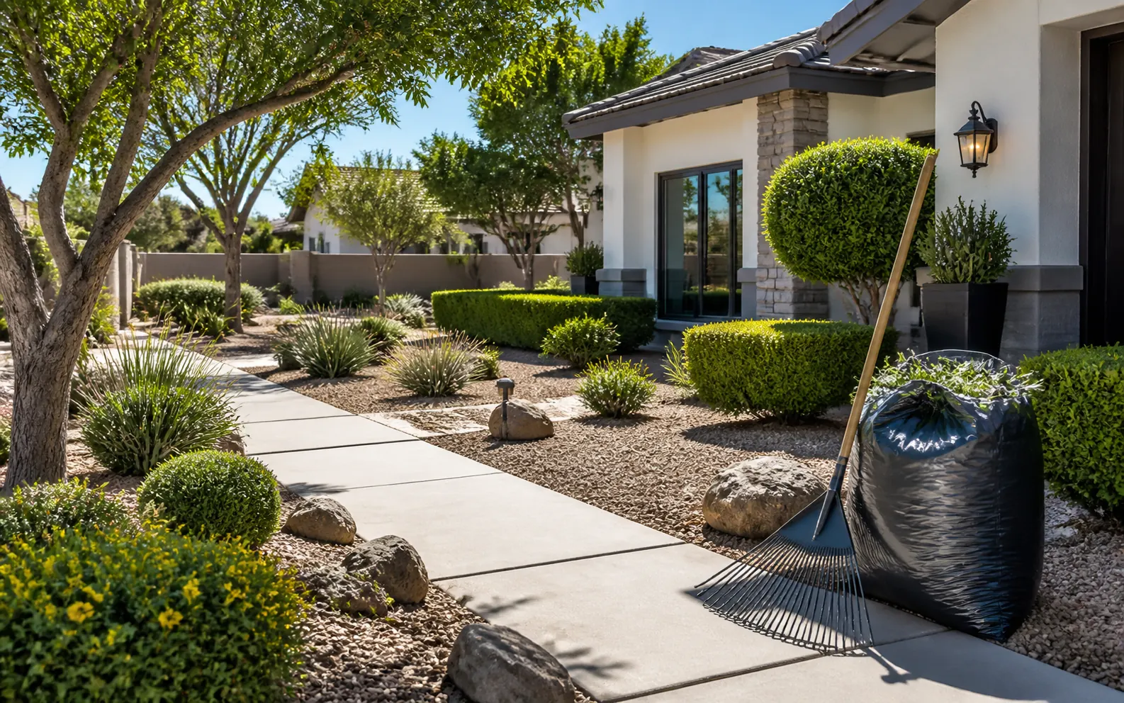 Yard cleanup service